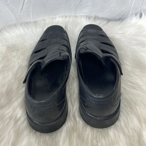 Ecco Black Leather Fisherman Style Shoes Sz‎ 46/US 12.5 main image 6